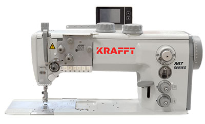 Stebnówka 1-igłowa z Potrójnym Transportem oraz Funkcjami Automatycznymi KRAFT KF-206H-7
